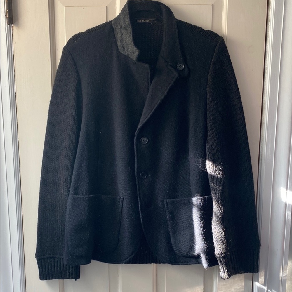 Men's Black Wool Jacket